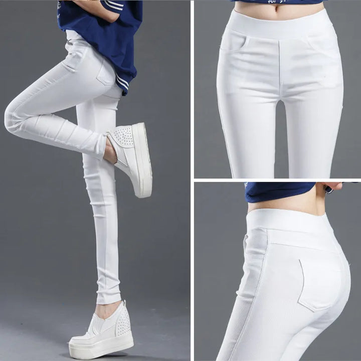 Levoire | Pantalon D'Été Élastique Stretch Tendance En Coupe Skinny Confortable