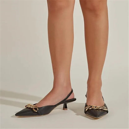 Levoire | Escarpins Élégants Pour Femmes Avec Détail De Chaîne Luxueux