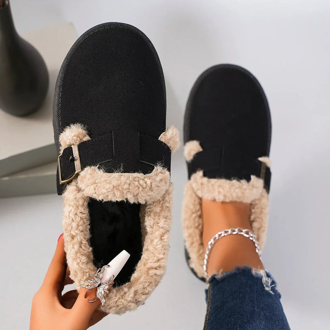 Levoire | Douces Et Chaudes Mocassins Noir
