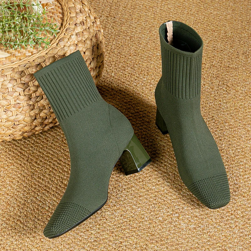 Levoire | Femmes Élégantes Bottes Vert