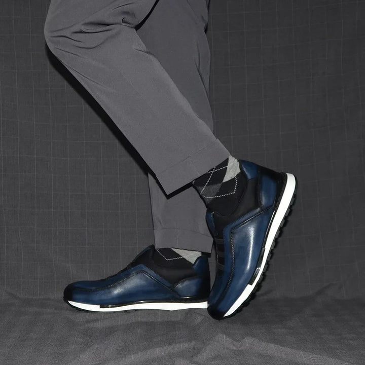 Levoire | Baskets Pour Hommes Cuir De Vache Fait Main Confort Decontracte