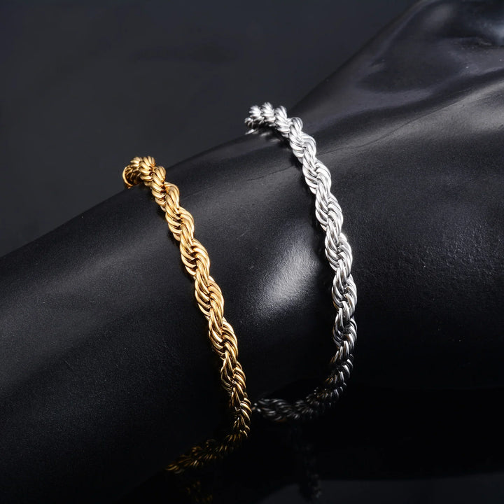 Levoire | Inox Homme & Chaîne Cheville Femme