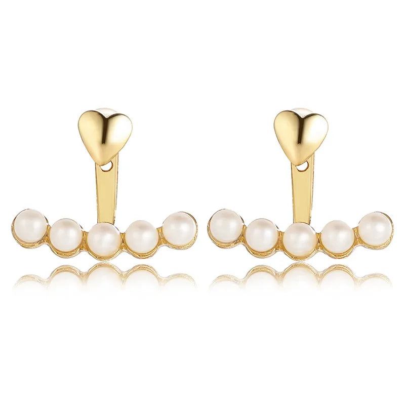 Levoire | Cœur Perle Ohrstecker