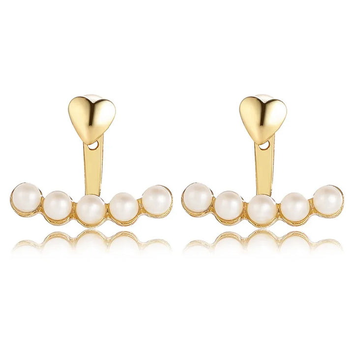 Levoire | Cœur Perle Ohrstecker