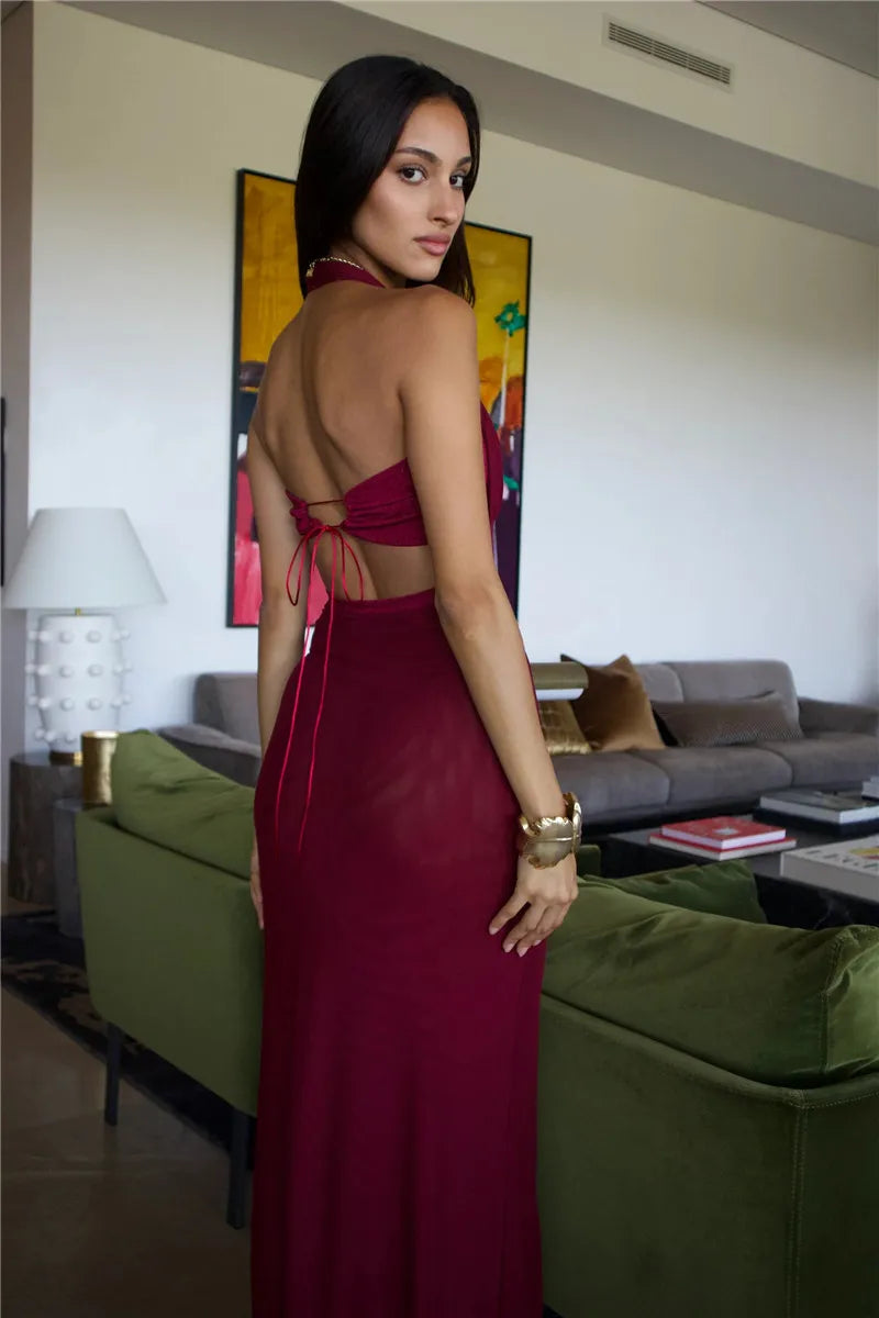 Levoire | Robes Maxi Dos Nu Décolleté