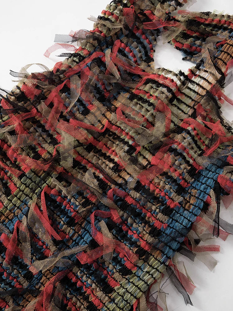 Levoire | Robe Longue Tricotée Colorée Trollhaug