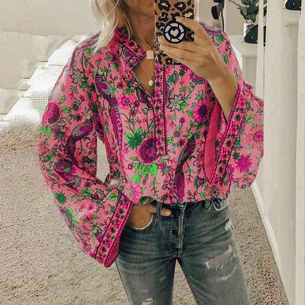 Levoire | T-Shirt Imprimé Pour Femmes Elise Rosa