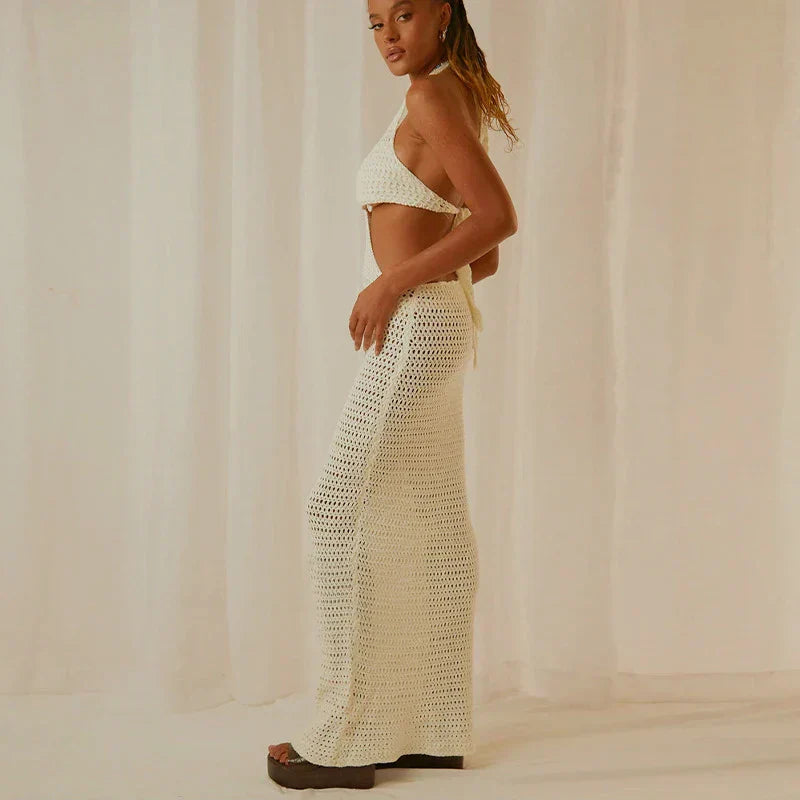 Levoire | Robe Maxi En Crochet