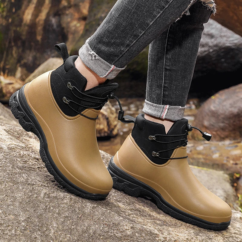 Levoire | Bottes De Pluie Élégantes Sans Lacets Avec Brides De Cheville Pour Hommes