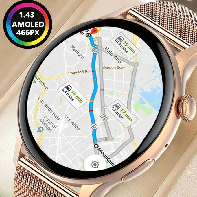 Levoire | Montre Gps Intelligente De Luxe Pour Femmes Avec Écran Hd