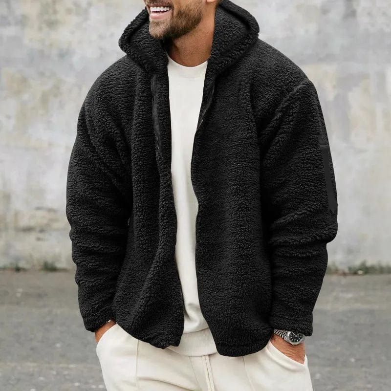 Levoire | Veste Sherpa en velours Noir