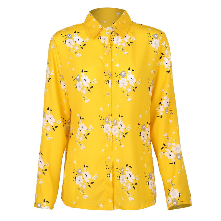 Levoire | Chemise À Fleurs À Manches Longues Avec Boutonnière Gul