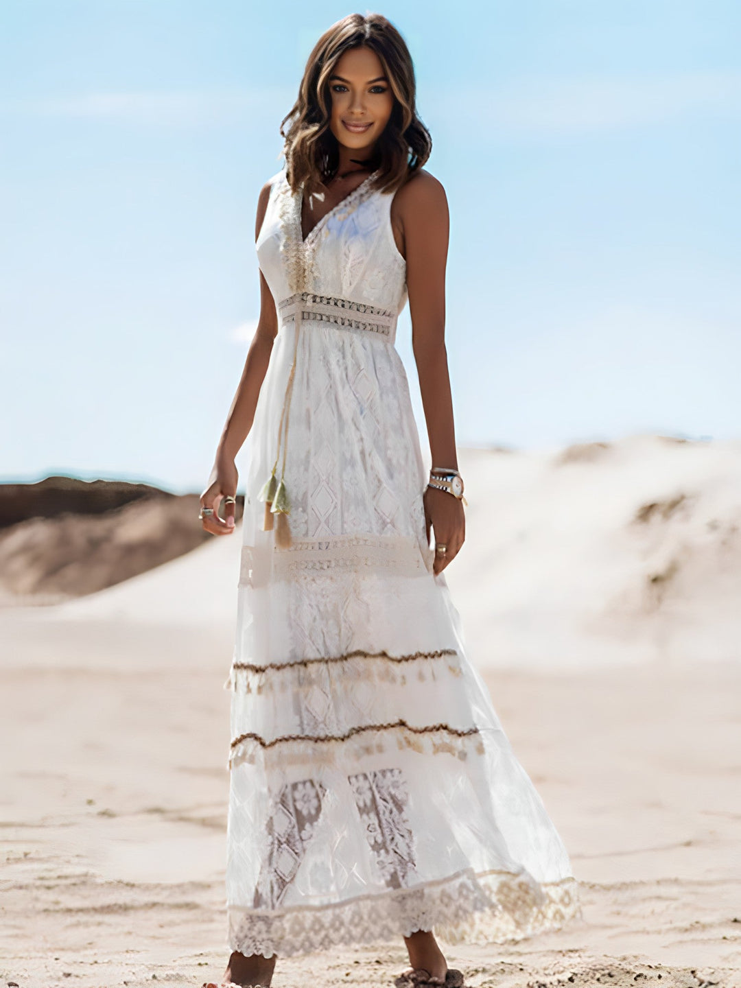 Levoire | Robe maxi fluide Blanc