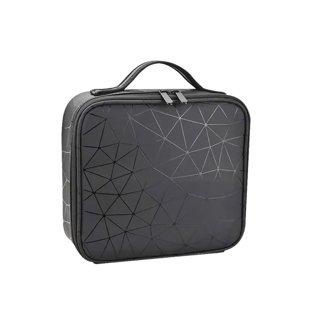 Levoire | Grand Sac De Voyage Pour Cosmetics Robe noire géométrique