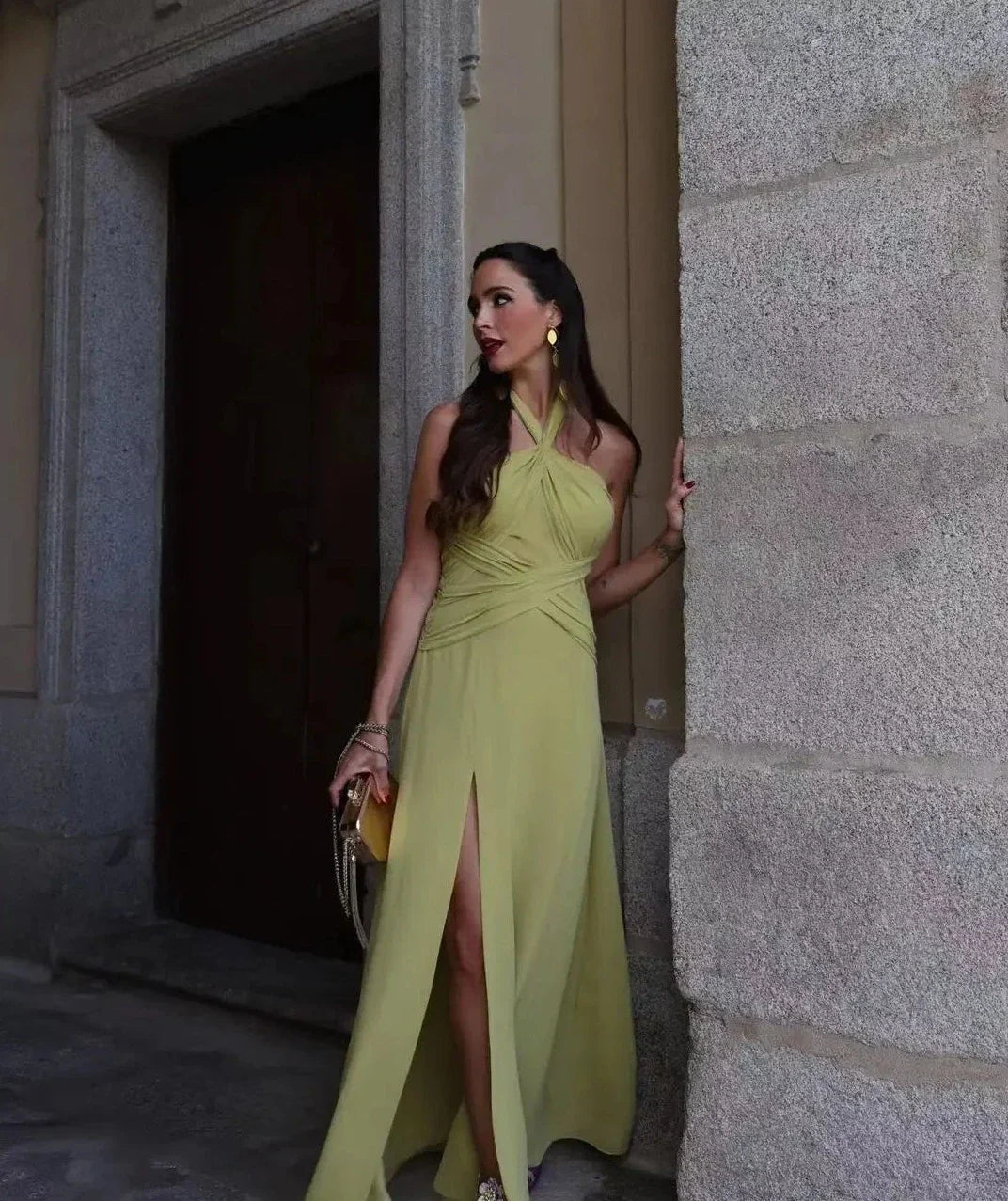 Levoire | Col Rond Dos Sidé Fente Maxime Robe