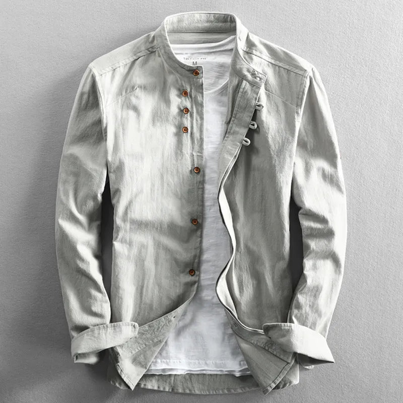 Levoire | Chemise "Katana" Japonaise Pour Hommes Gris
