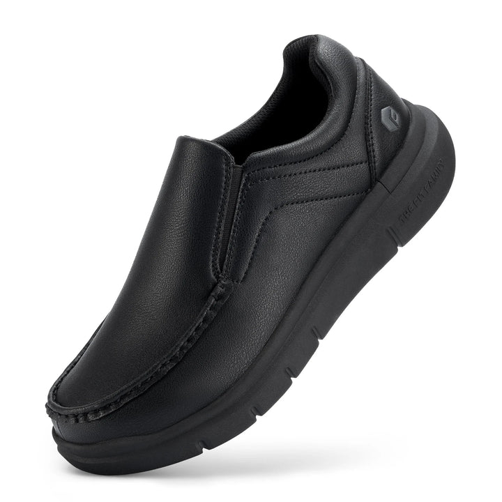Levoire | Chaussures À Glissière Pour Hommes En Cuir À Coupe Large