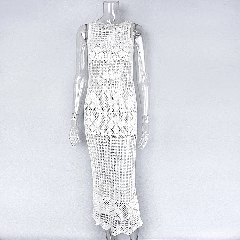 Levoire | Robe Maxi Holli Transparente Crochet