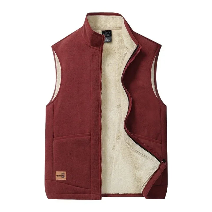 Levoire | Veste Chaleureuse Doublée Pour Hommes Sans Manches Rot