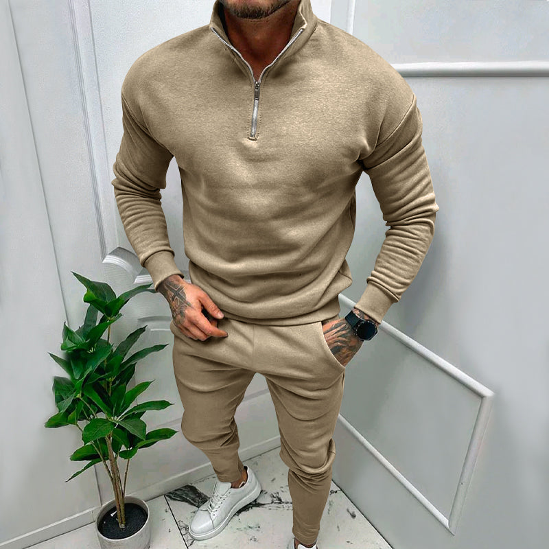 Levoire | Ensemble De Sport Avec Zip Brun D'enfer