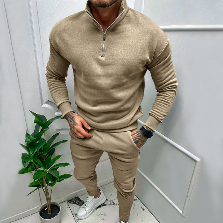 Levoire | Ensemble De Sport Avec Zip Brun D'enfer