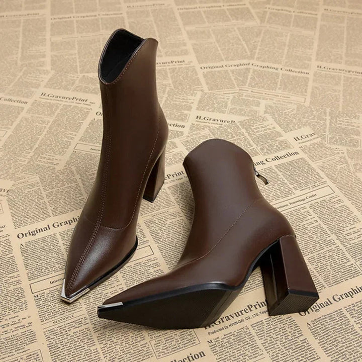 Levoire | Botte Confortable En Cuir Pour Femmes Doublure polaire Marron