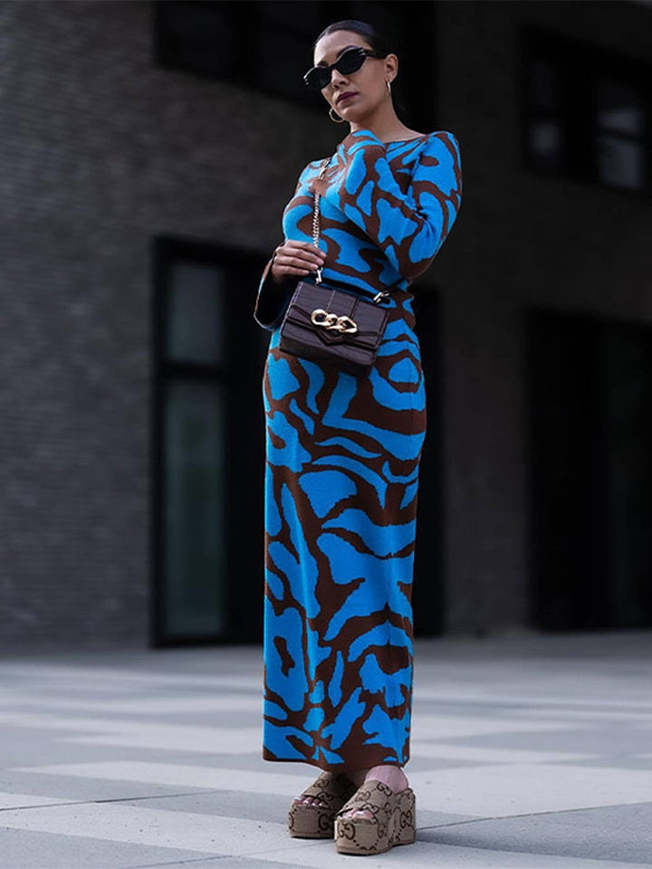 Levoire | Elégante robe en tricot à manches longues pour femme