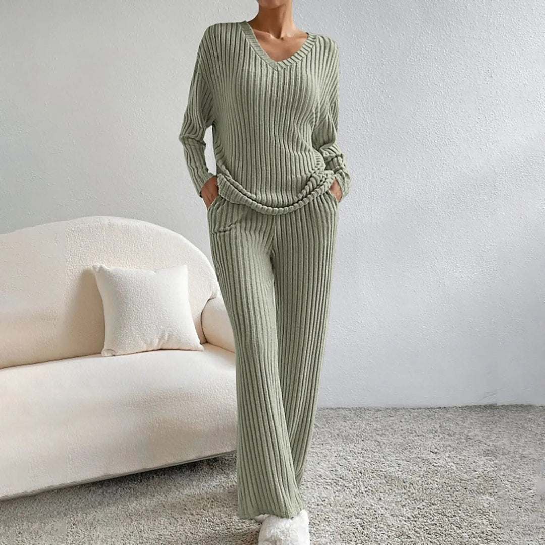 Levoire | Ensemble Tricot À Deux Pièces Vert olive