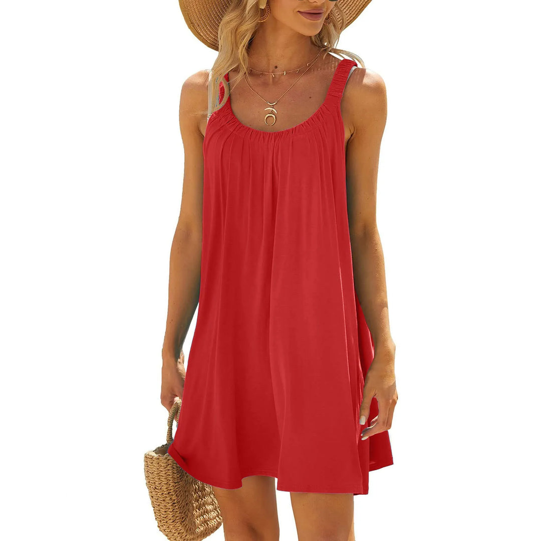 Levoire | Robe Mini Sans Manche Élégante Rot