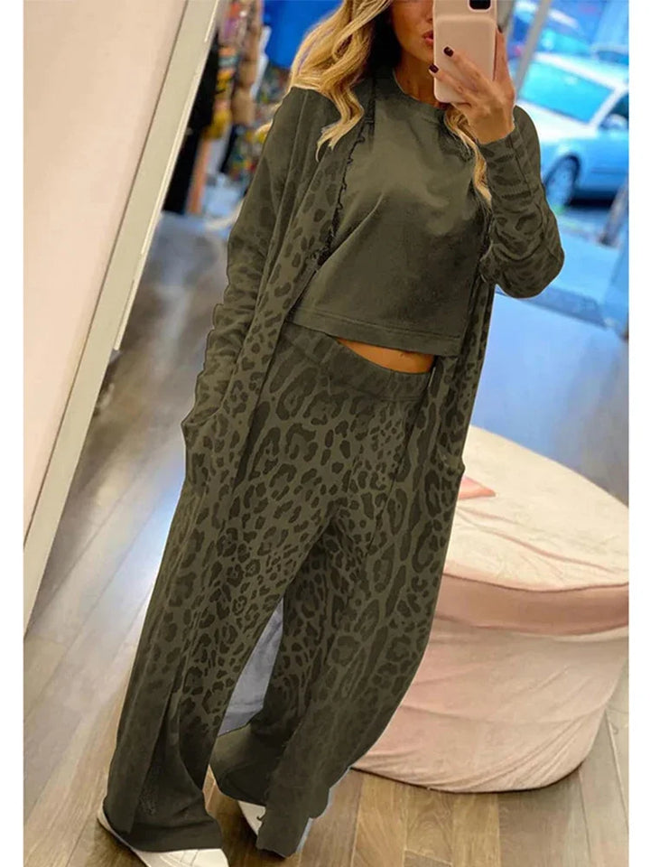 Levoire | Ensemble Pull-over et Pantalon Décontracté Vert