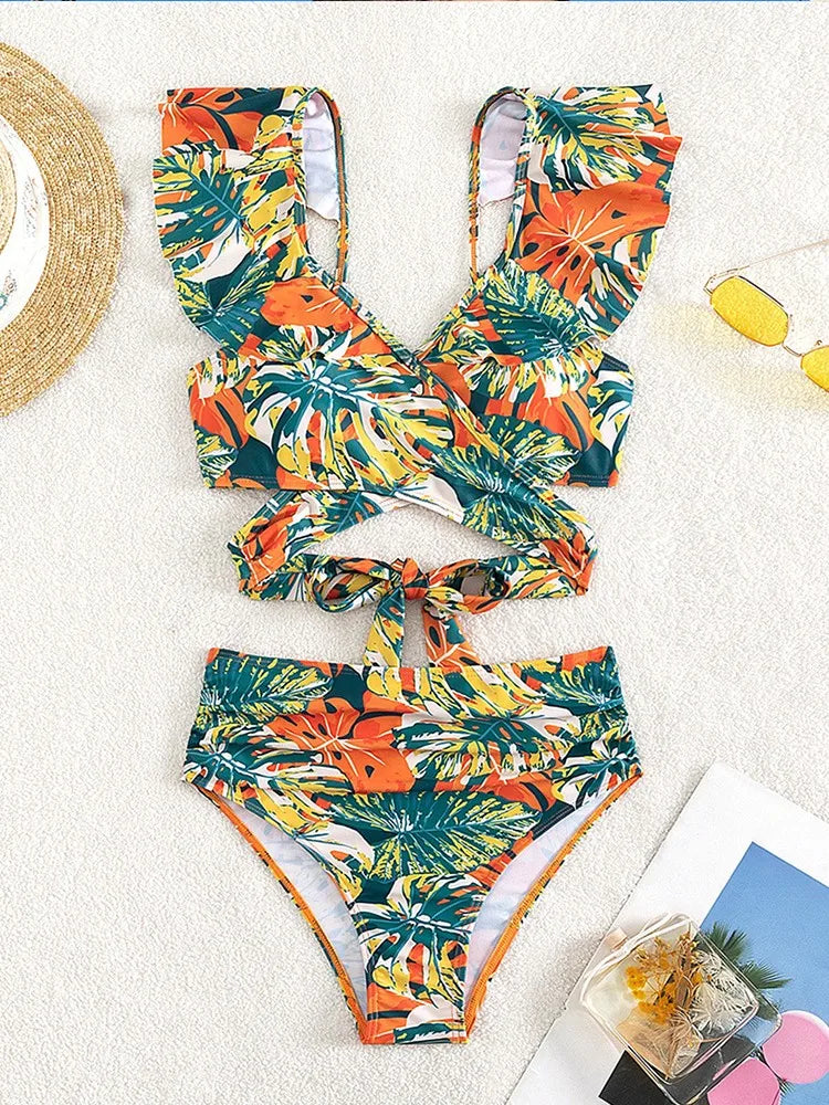 Levoire | Nouveau Bikini Taille Haute Imprimé