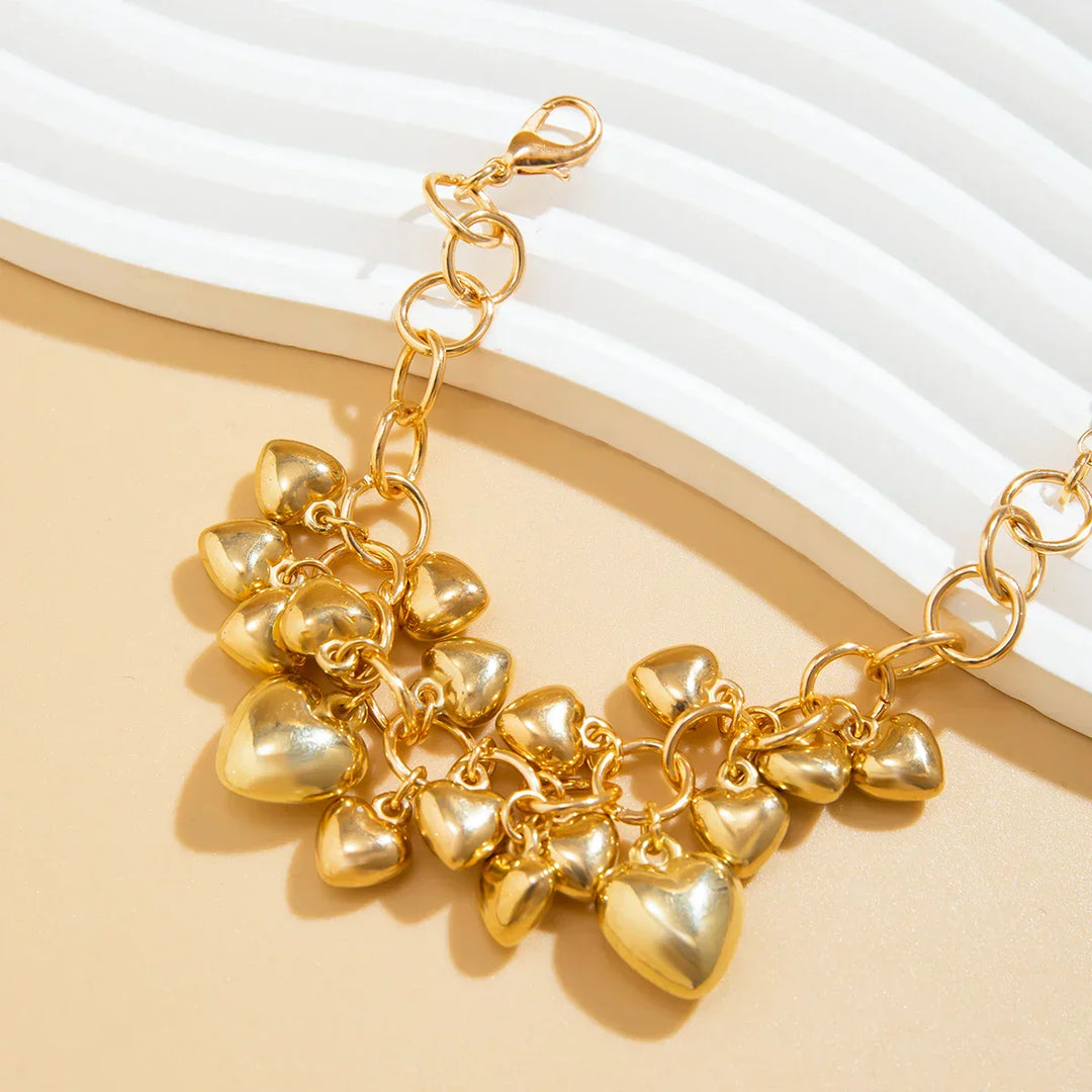 Levoire | Bracelet Chaîne Pendentif Cœur Amour Pour Femmes