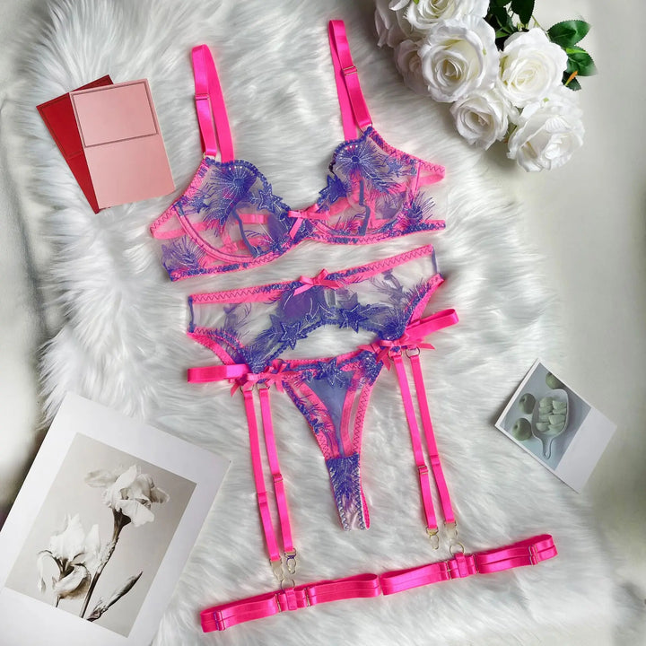 Levoire | Ensemble En Lingerie En Dentelle Lila