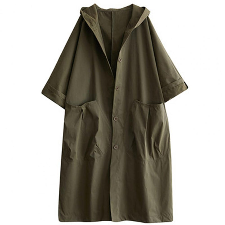 Levoire | Trench-coat Oversize Femme | Etanche Vert Taille unique