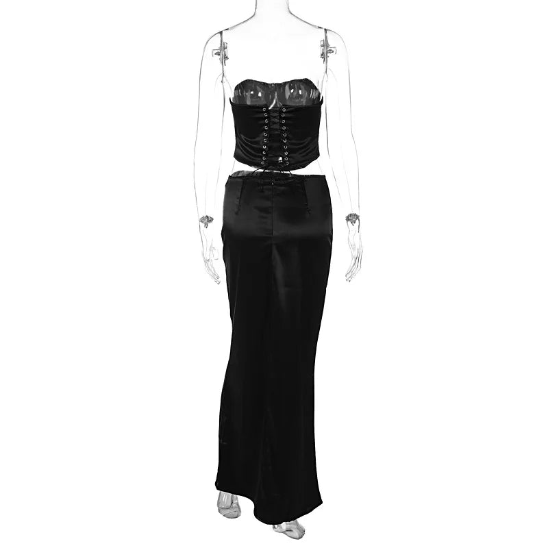 Levoire | Top Court Style Corset & Ensemble Jupe Longue