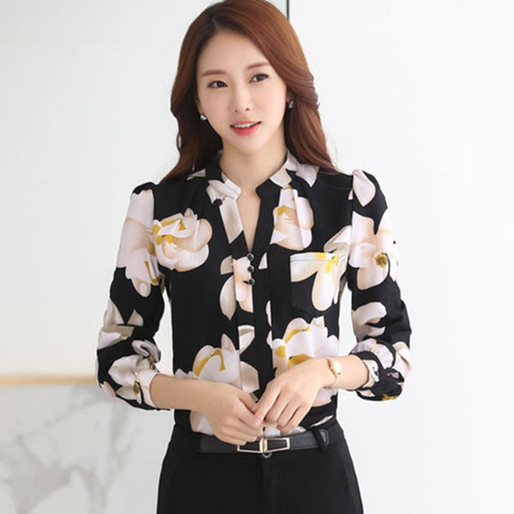 Levoire | Blouse En Chiffon Pour Femmes Noir