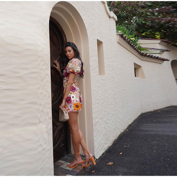 Levoire | Robe Femme Asymétrique Inspirée Par Les Fleurs