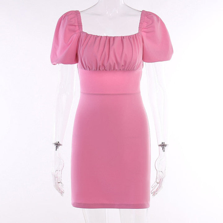 Levoire | Manchette Bouffante Ouverture Au Dos Robe Mini