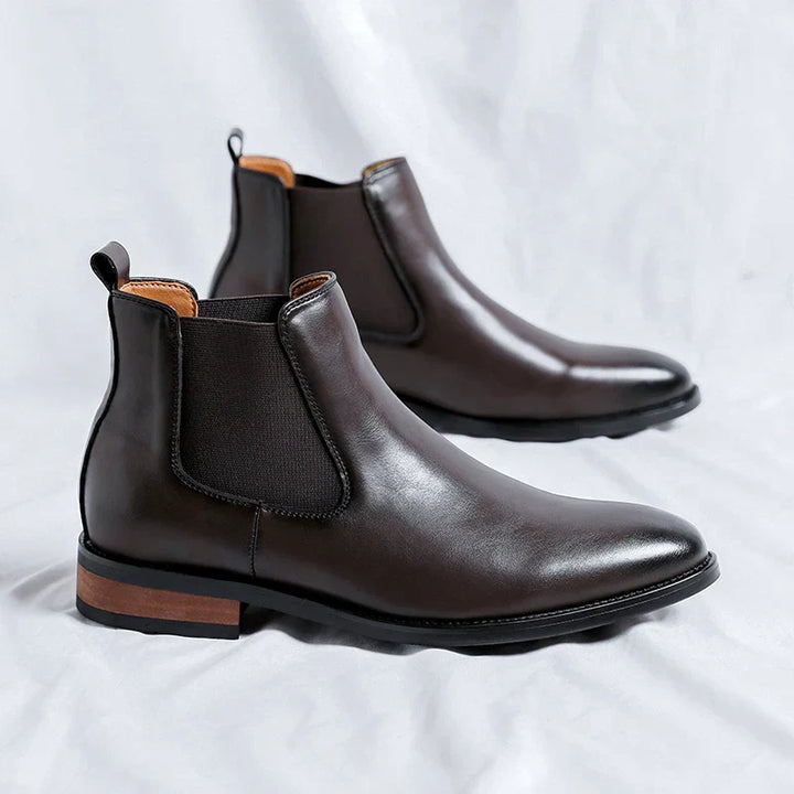 Levoire | Botte pour femmes élégante en cuir premium Moka Mokkabraun