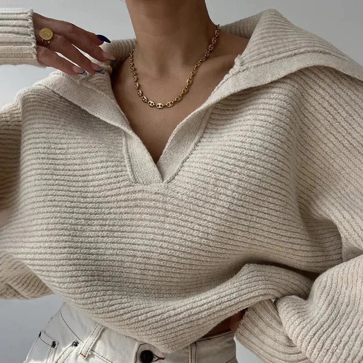 Levoire | Velorura Tricot Épais Pully Écru Kerman