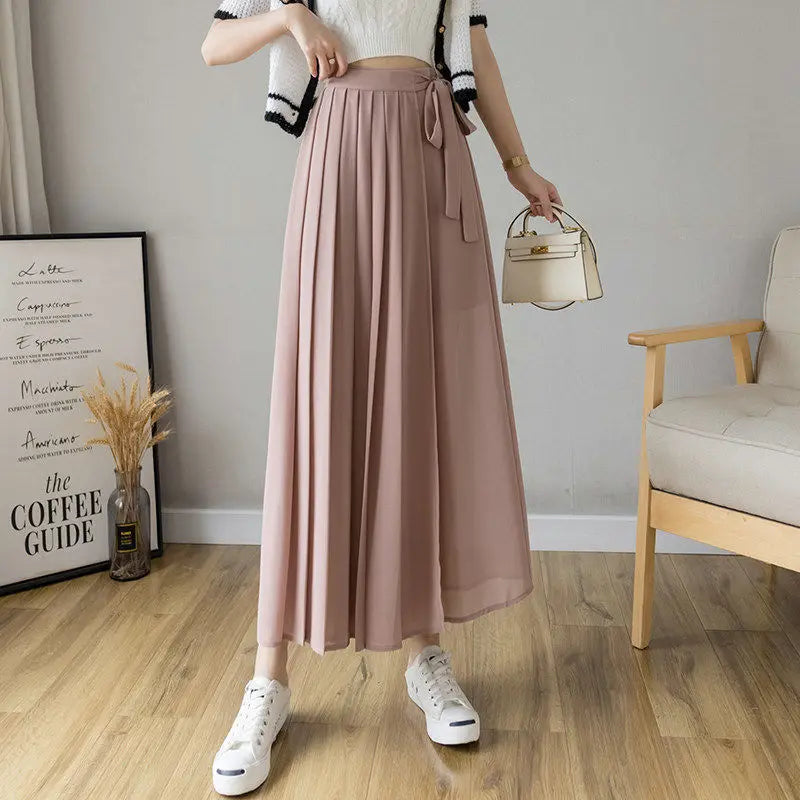 Levoire | Pantalon Jupe Taille Haute Midi Moderne Et Élégante Pour Femmes Rosa