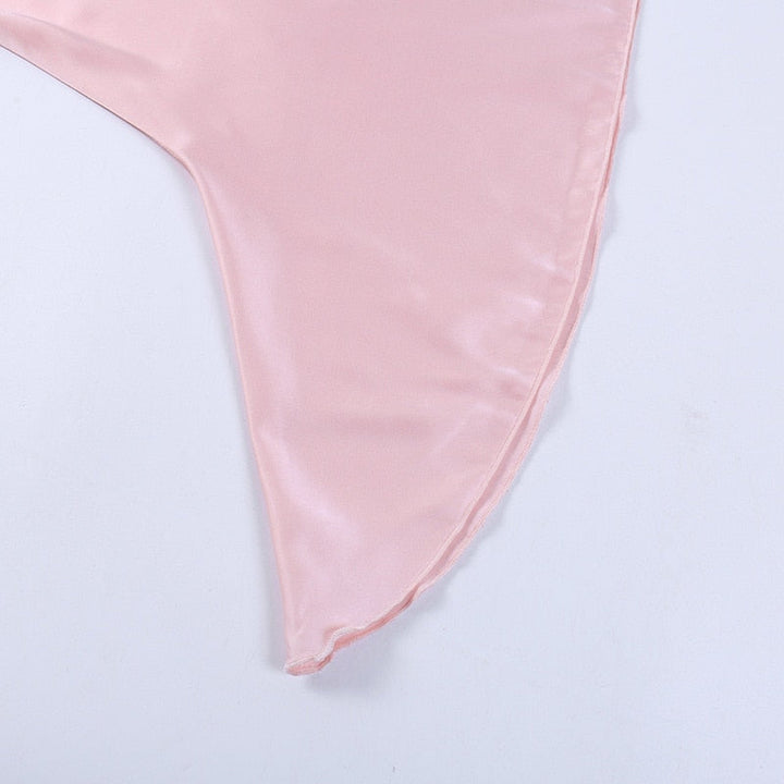 Levoire | Velours Spaghetti Dip V-Sans Manches Mini Robes