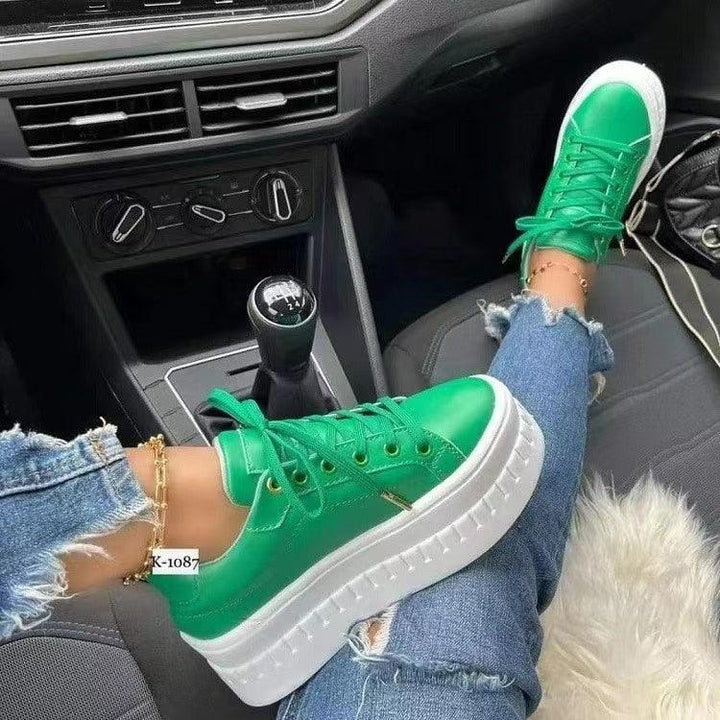 Levoire | Plateforme Chaussures Pour Élégance Adaptée Au Quotidien Vert