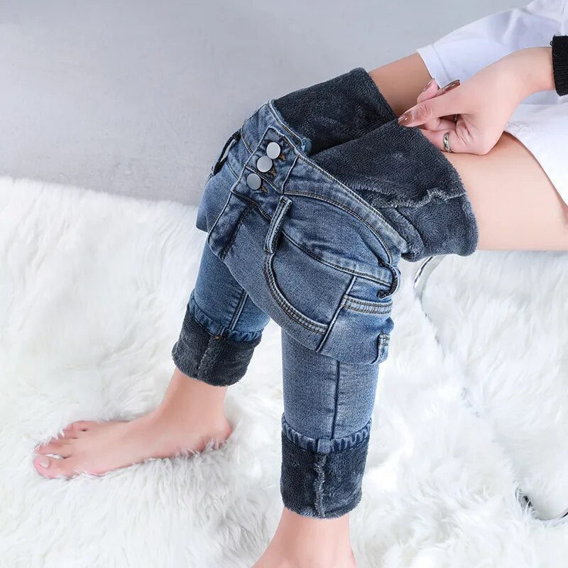 Levoire | Coupe Slim Pantalons Taille Haute En Polaire Avec Poches