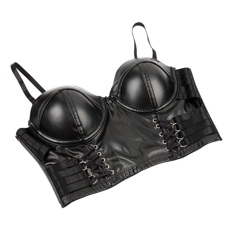Levoire | Corset En Cuir Forme De Top
