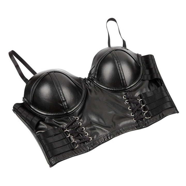 Levoire | Corset En Cuir Forme De Top
