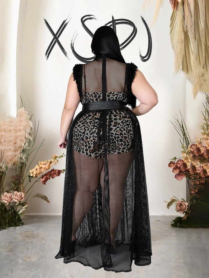 Levoire | Bralette En Matériau En Filet Robes Maxi & Ensembles De Bodysuit