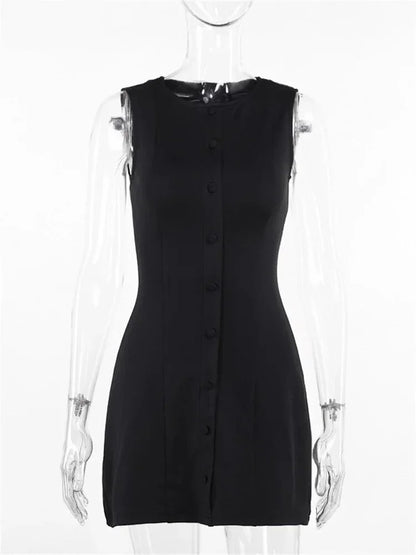 Levoire | Élégante robe mini boutonnée