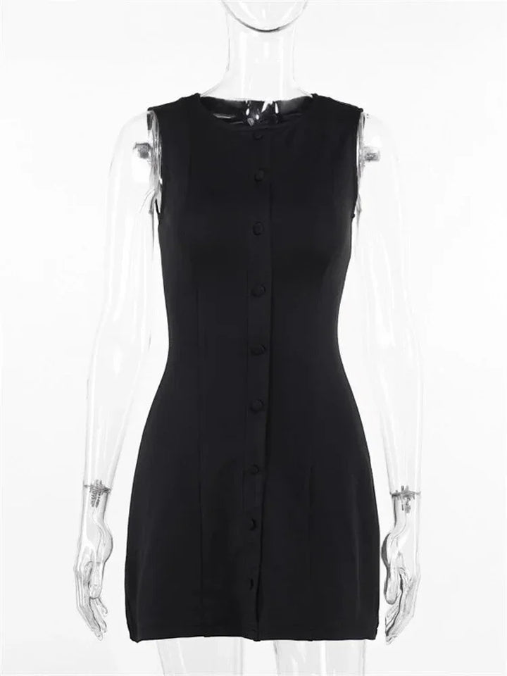 Levoire | Élégante robe mini boutonnée