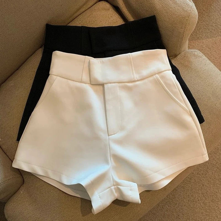 Levoire | Shorts Élégants À Taille Haute Blanc